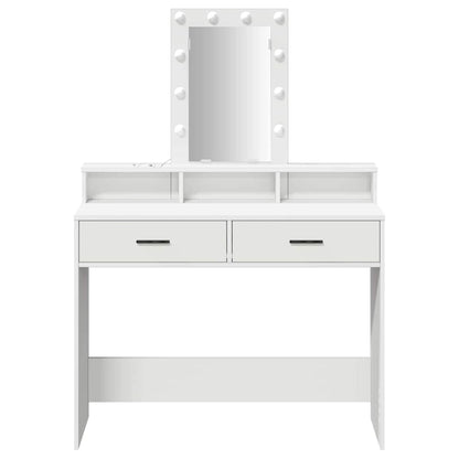 vidaXL Dressing Table White 100 x 41 x 140 cm Engineered Wood 5