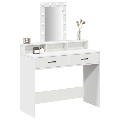 vidaXL Dressing Table White 100 x 41 x 140 cm Engineered Wood 3