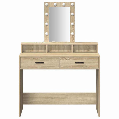 vidaXL Dressing Table Brown 100 x 41 x 140 cm Engineered Wood 5