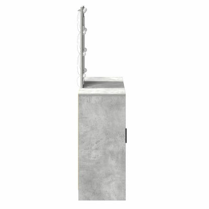 vidaXL Dressing Table Light Grey 102 x 33 x 135 cm Engineered Wood 6