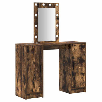 vidaXL Dressing Table Brown 102 x 33 x 135 cm Engineered Wood 2