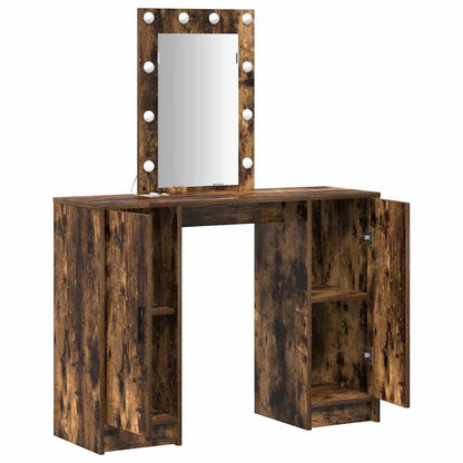 vidaXL Dressing Table Brown 102 x 33 x 135 cm Engineered Wood 4