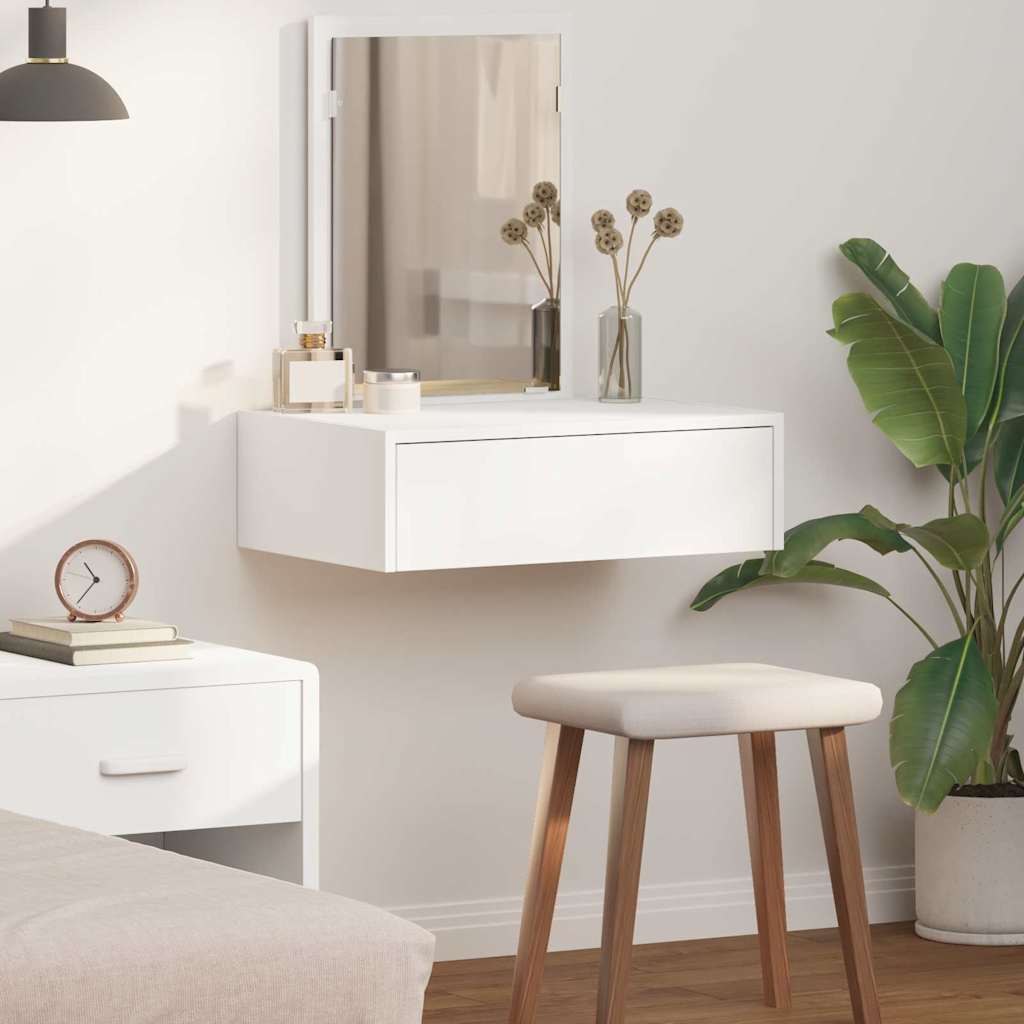 vidaXL Dressing Table White 60 x 40 x 70 cm Engineered Wood 1