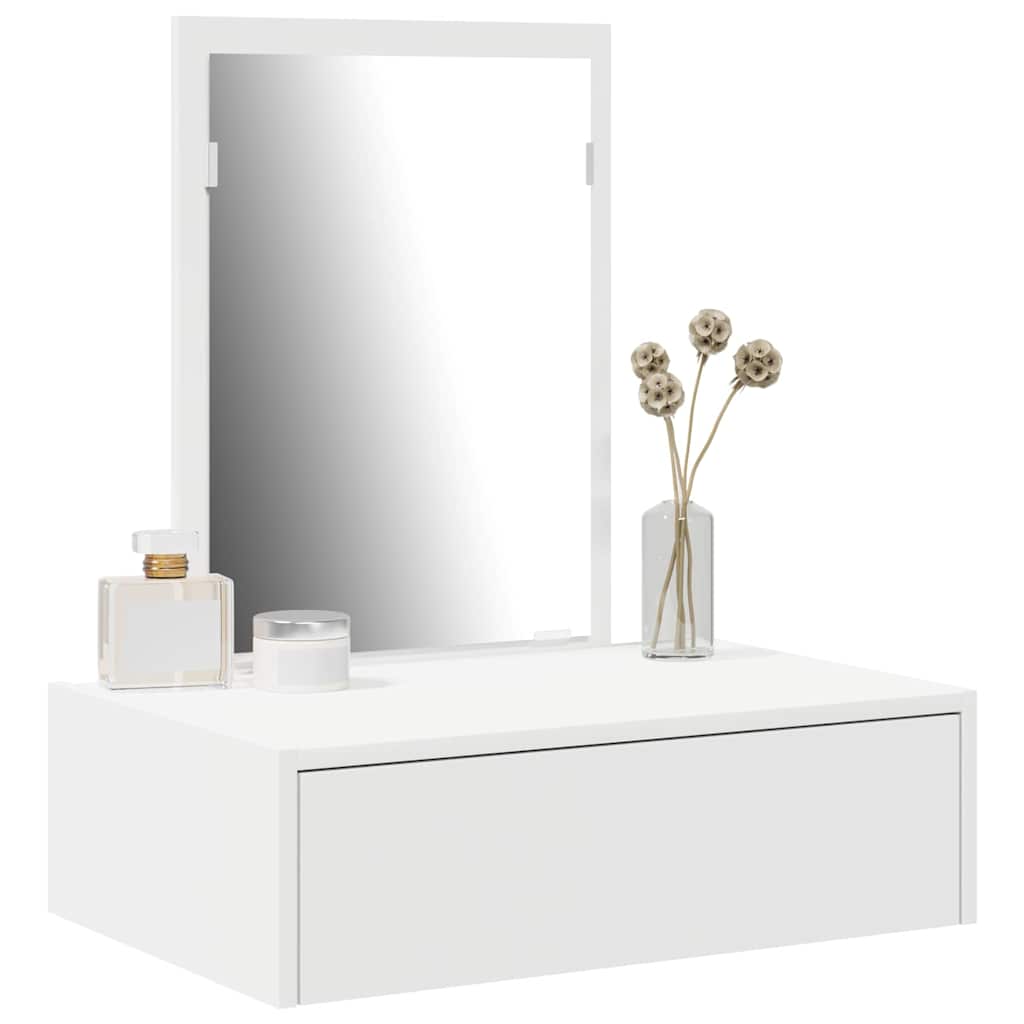 vidaXL Dressing Table White 60 x 40 x 70 cm Engineered Wood 3