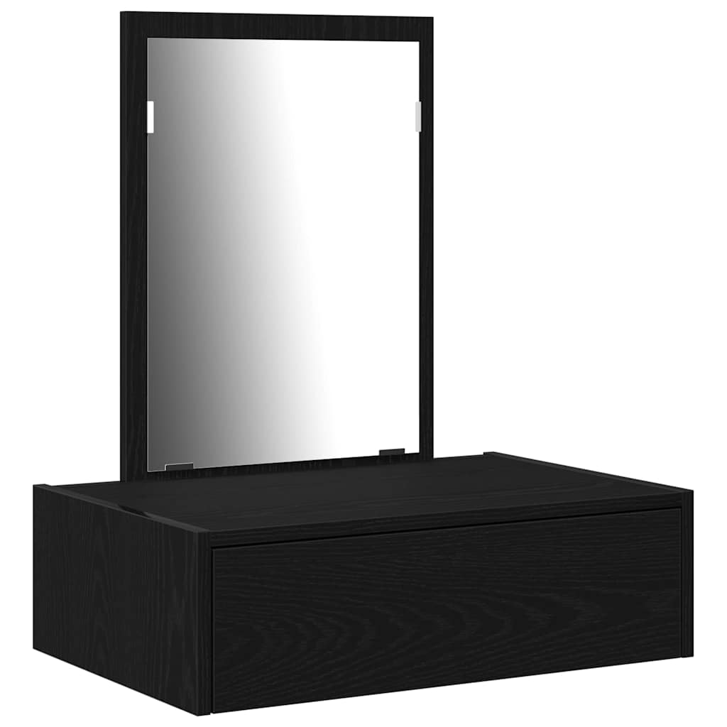 vidaXL Dressing Table Black 60 x 40 x 70 cm Engineered Wood 2