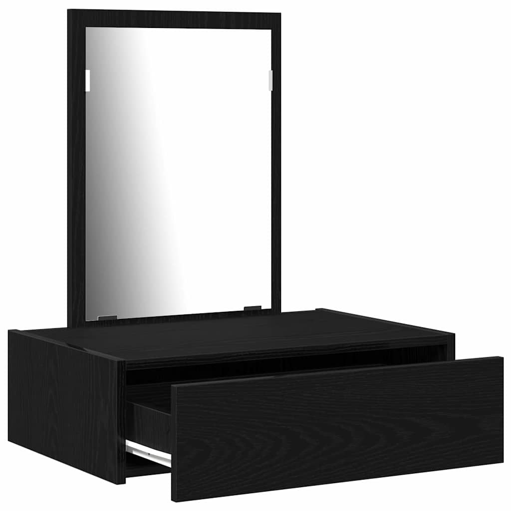 vidaXL Dressing Table Black 60 x 40 x 70 cm Engineered Wood 5