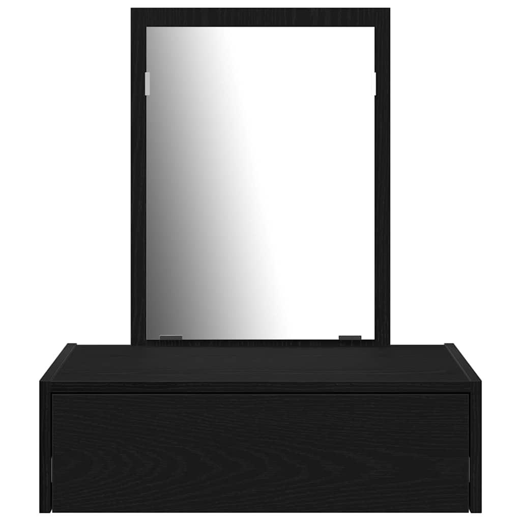 vidaXL Dressing Table Black 60 x 40 x 70 cm Engineered Wood 6