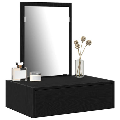 vidaXL Dressing Table Black 60 x 40 x 70 cm Engineered Wood 3