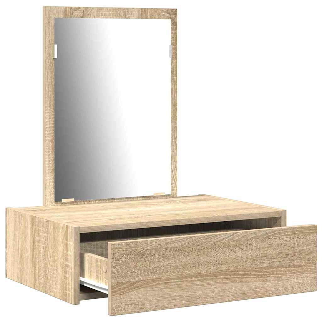 vidaXL Dressing Table Brown 60 x 40 x 70 cm Engineered Wood 5
