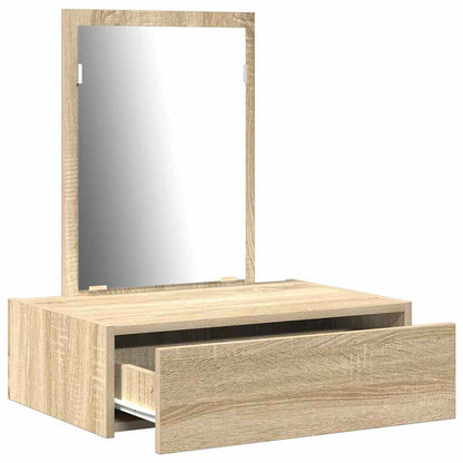 vidaXL Dressing Table Brown 60 x 40 x 70 cm Engineered Wood 5