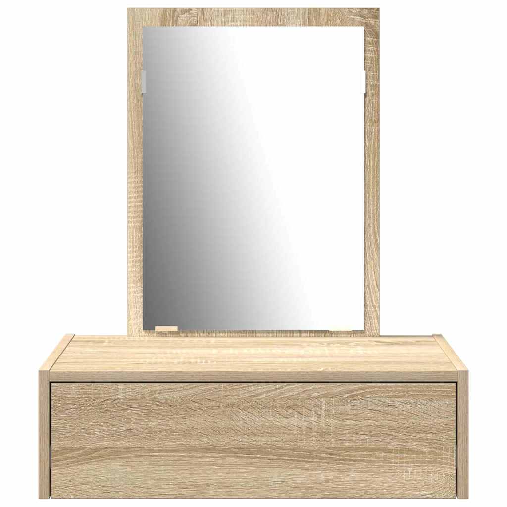 vidaXL Dressing Table Brown 60 x 40 x 70 cm Engineered Wood 6