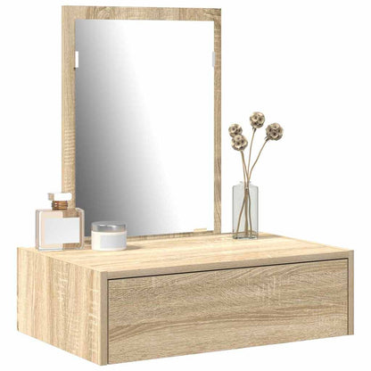 vidaXL Dressing Table Brown 60 x 40 x 70 cm Engineered Wood 3