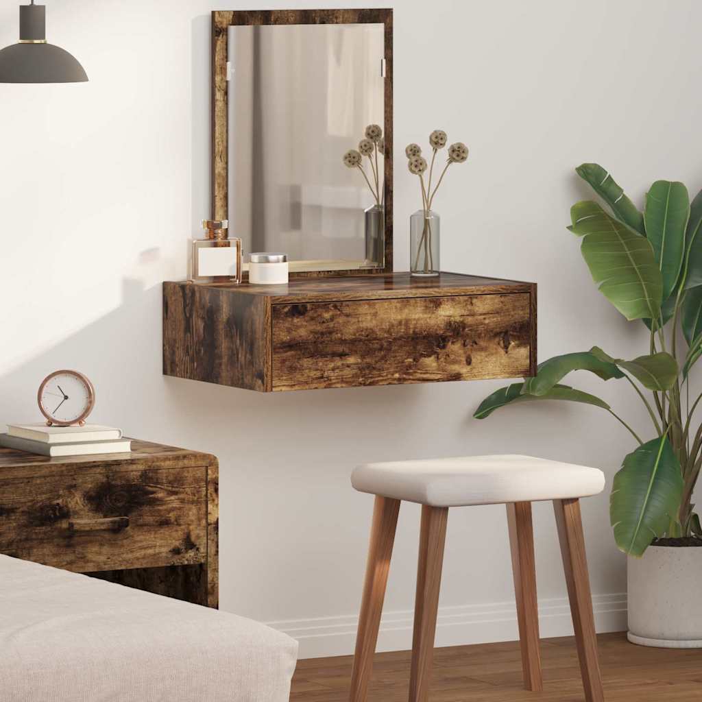 vidaXL Dressing Table Brown 60 x 40 x 70 cm Engineered Wood 1