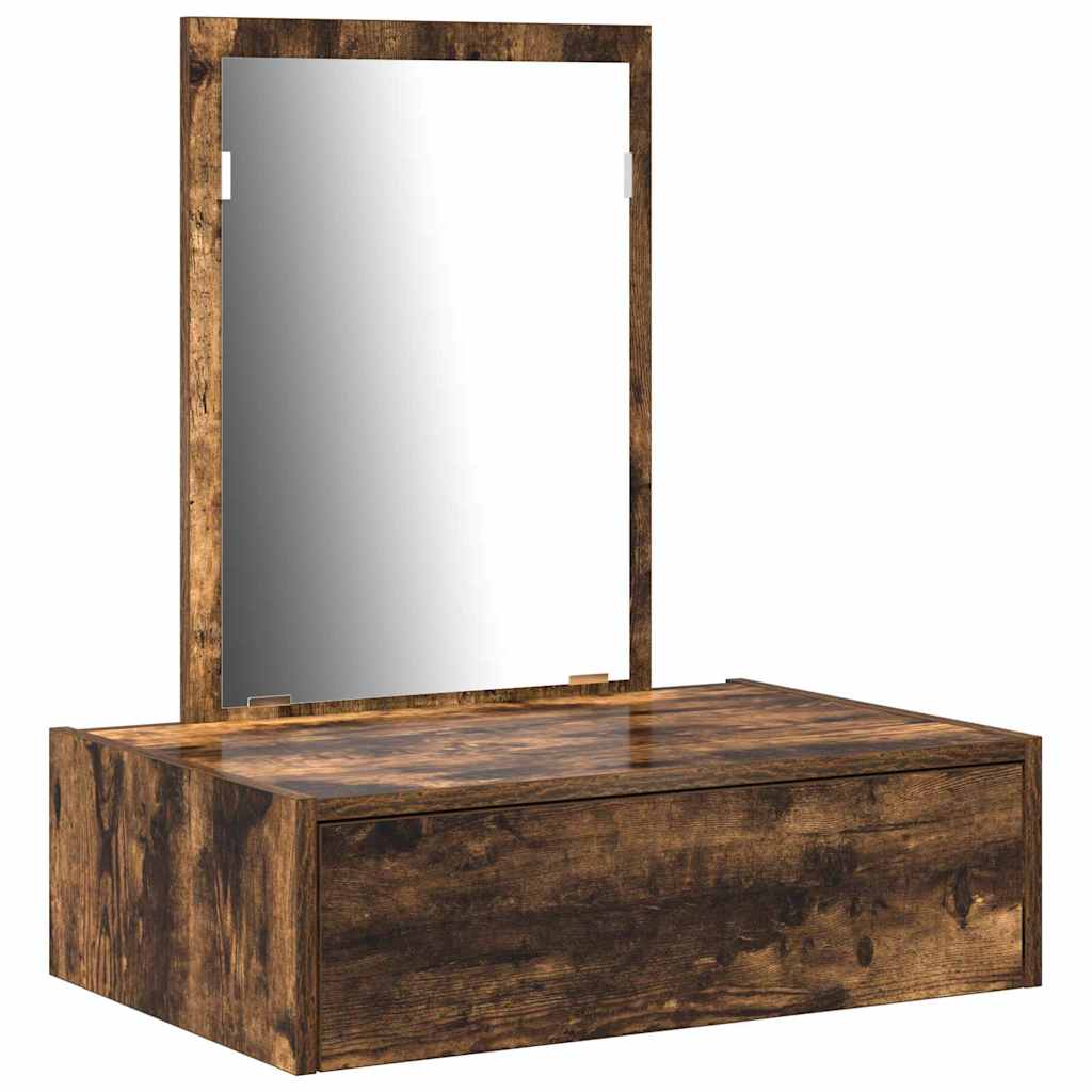 vidaXL Dressing Table Brown 60 x 40 x 70 cm Engineered Wood 2