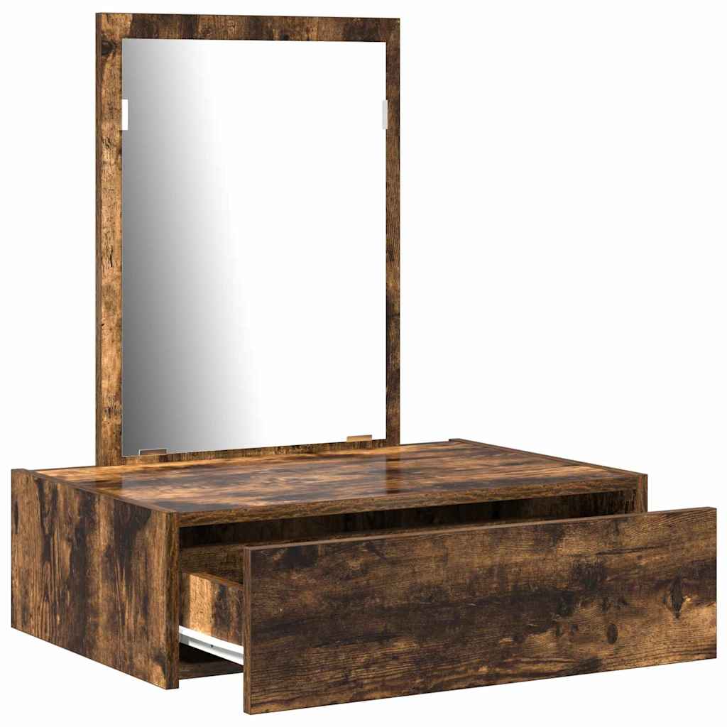 vidaXL Dressing Table Brown 60 x 40 x 70 cm Engineered Wood 5
