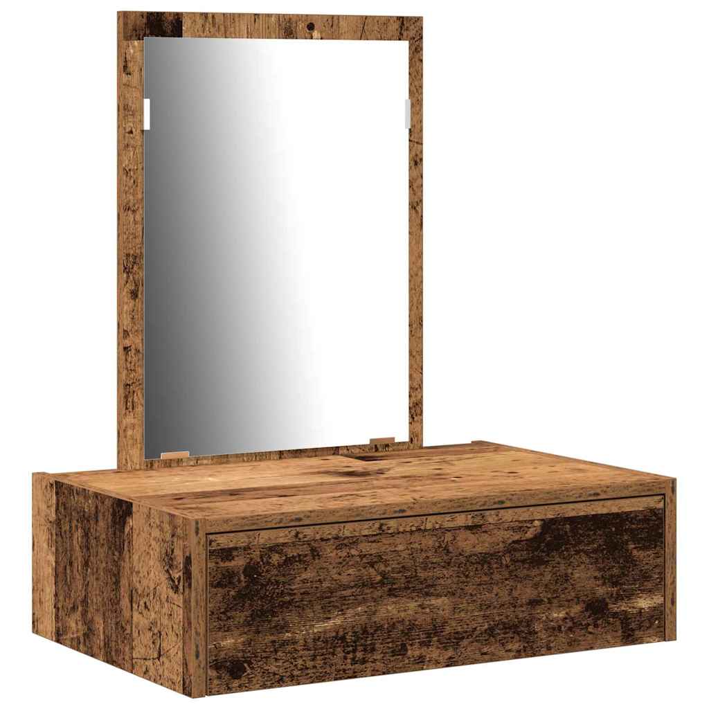 vidaXL Dressing Table Brown 60 x 40 x 70 cm Engineered Wood 2
