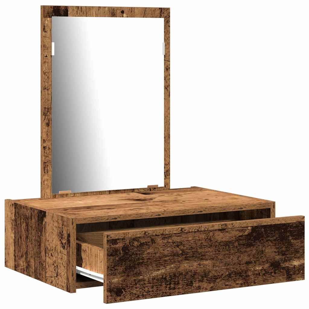 vidaXL Dressing Table Brown 60 x 40 x 70 cm Engineered Wood 5
