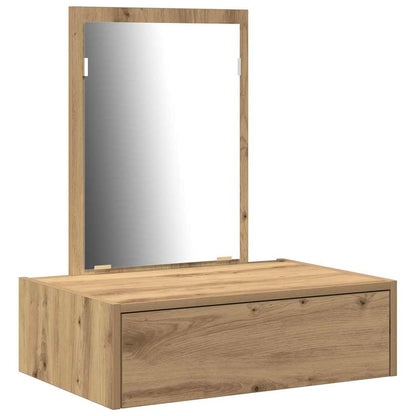 vidaXL Dressing Table Brown 60 x 40 x 70 cm Engineered Wood 2