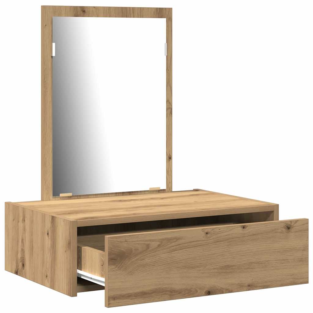vidaXL Dressing Table Brown 60 x 40 x 70 cm Engineered Wood 5