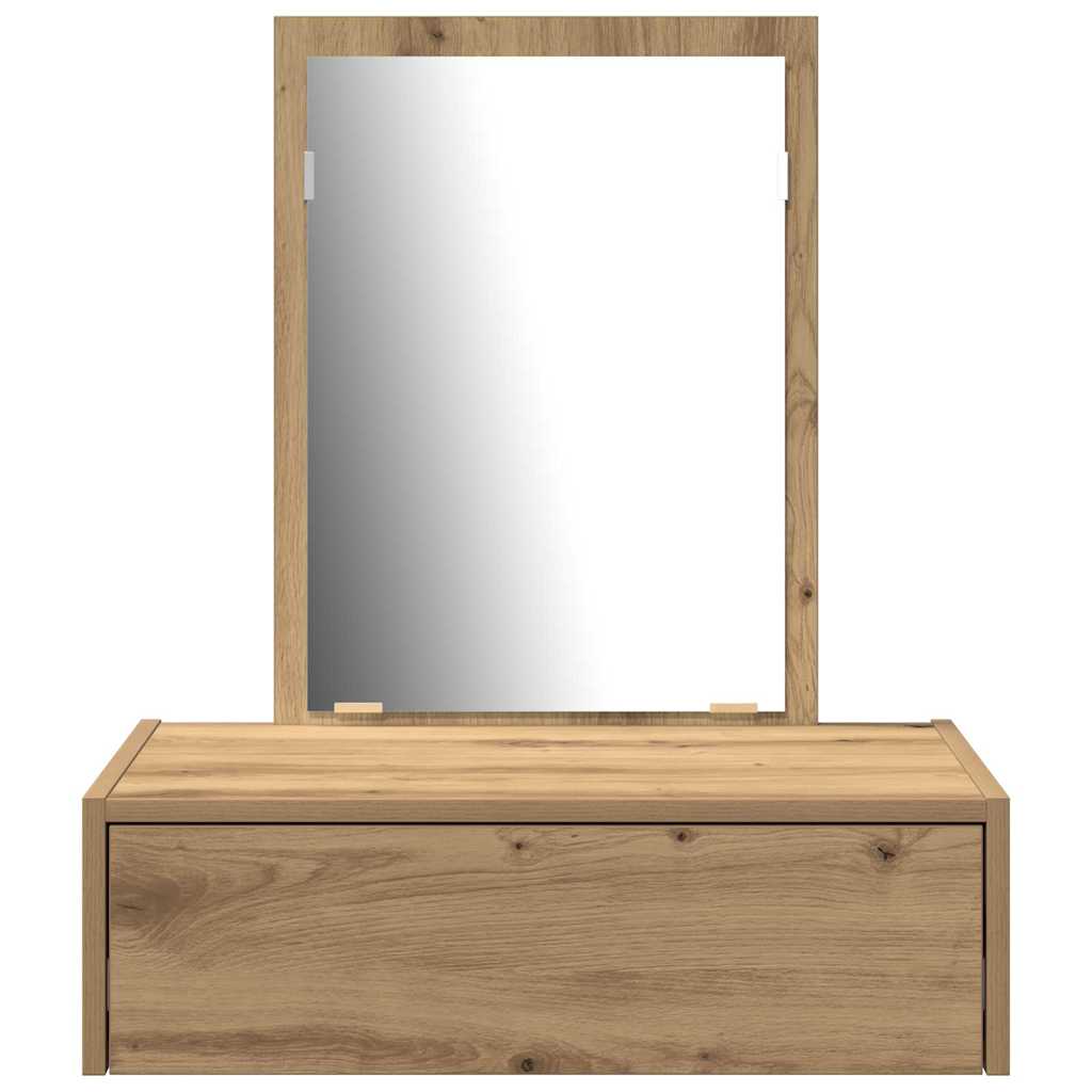 vidaXL Dressing Table Brown 60 x 40 x 70 cm Engineered Wood 6