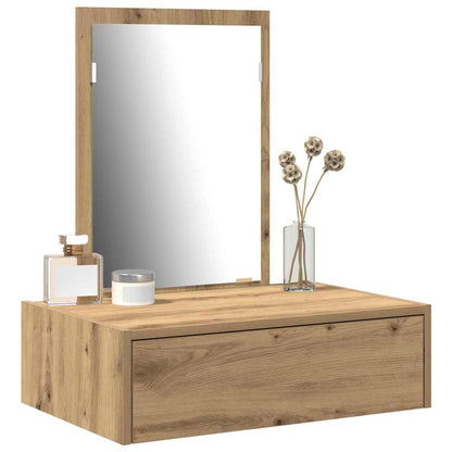 vidaXL Dressing Table Brown 60 x 40 x 70 cm Engineered Wood 3