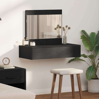 vidaXL Dressing Table Black 83 x 40 x 70 cm Engineered Wood 1