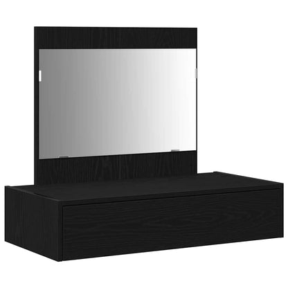 vidaXL Dressing Table Black 83 x 40 x 70 cm Engineered Wood 2