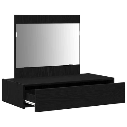 vidaXL Dressing Table Black 83 x 40 x 70 cm Engineered Wood 5