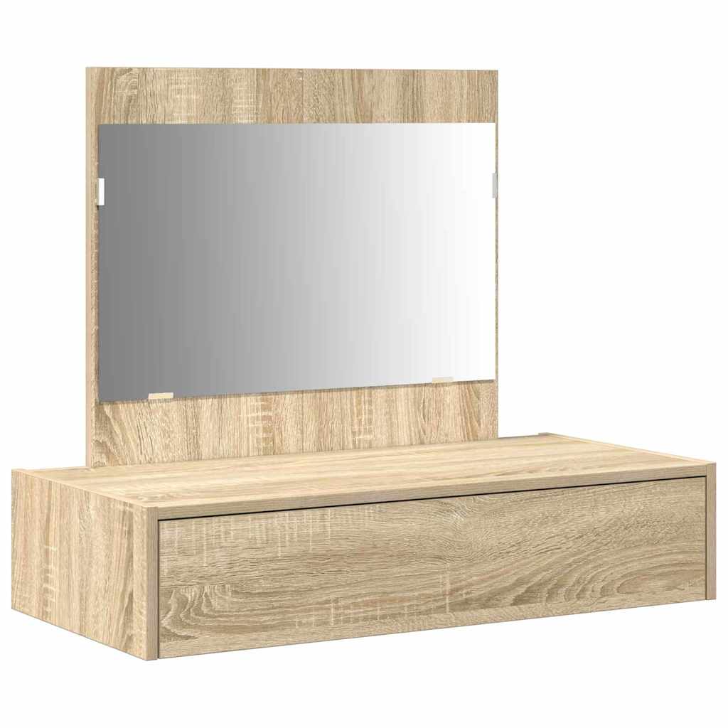 vidaXL Dressing Table Brown 83 x 40 x 70 cm Engineered Wood 2