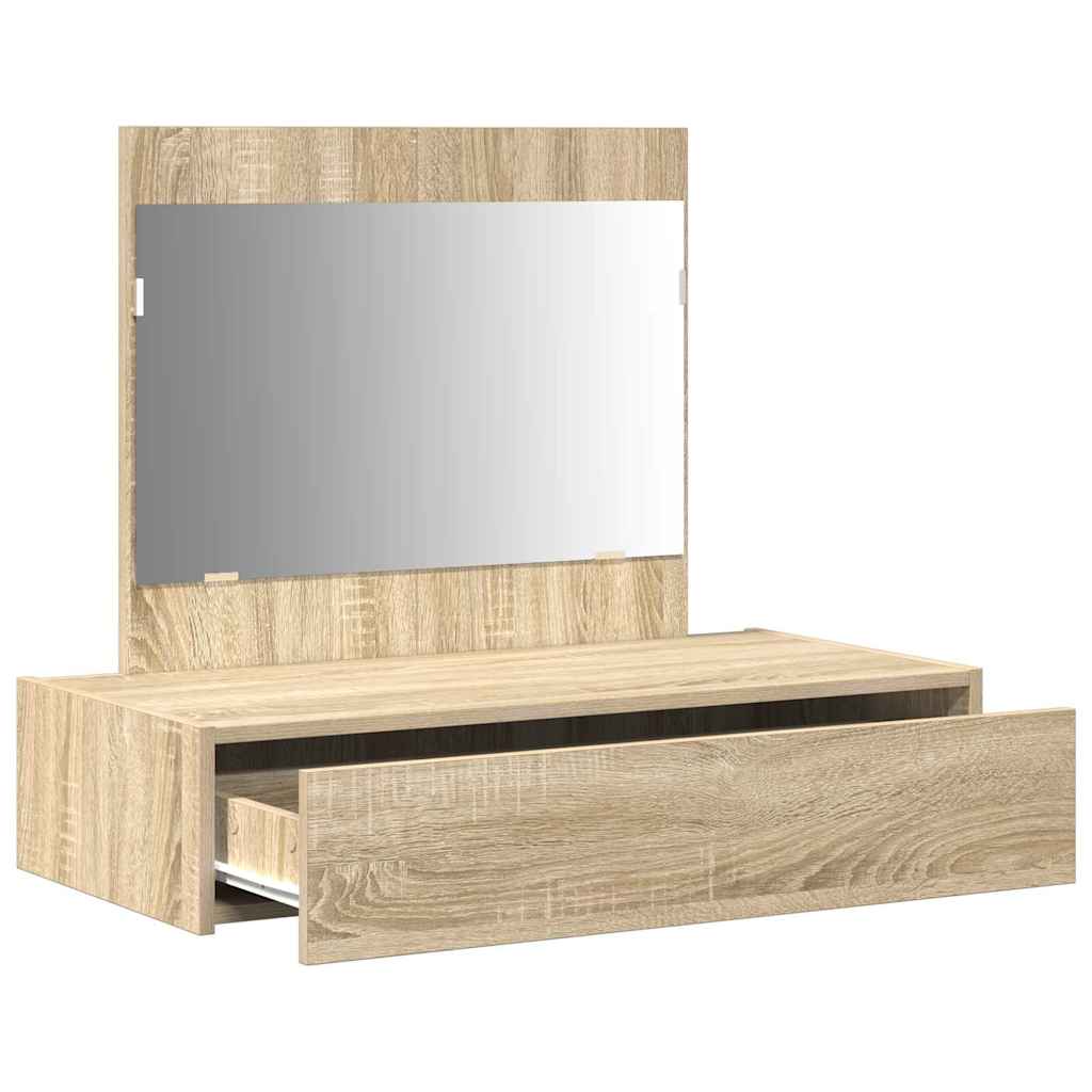 vidaXL Dressing Table Brown 83 x 40 x 70 cm Engineered Wood 5