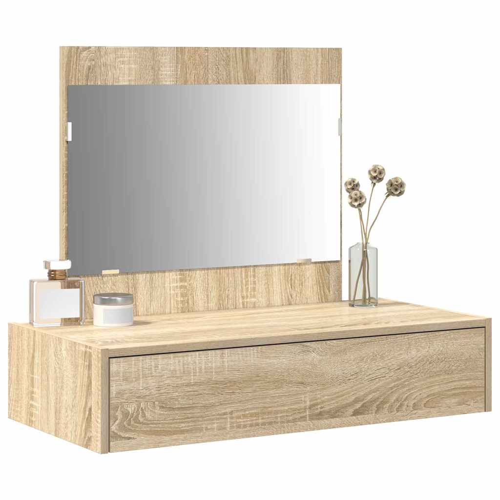 vidaXL Dressing Table Brown 83 x 40 x 70 cm Engineered Wood 3