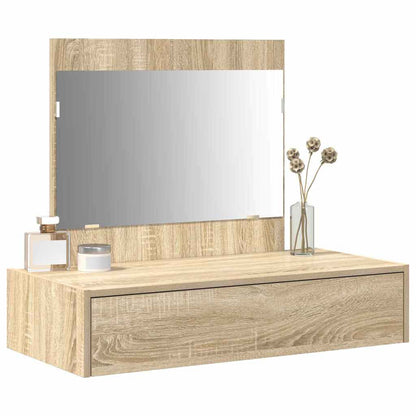 vidaXL Dressing Table Brown 83 x 40 x 70 cm Engineered Wood 3