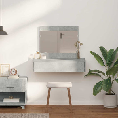 vidaXL Dressing Table Grey 83 x 40 x 70 cm Engineered Wood 4