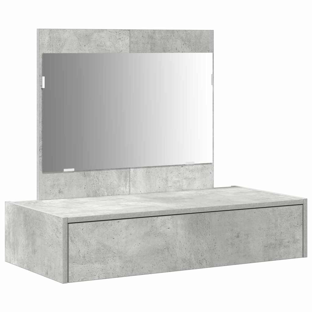 vidaXL Dressing Table Grey 83 x 40 x 70 cm Engineered Wood 2