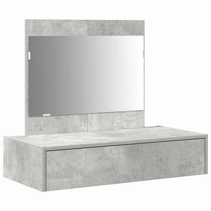 vidaXL Dressing Table Grey 83 x 40 x 70 cm Engineered Wood 2