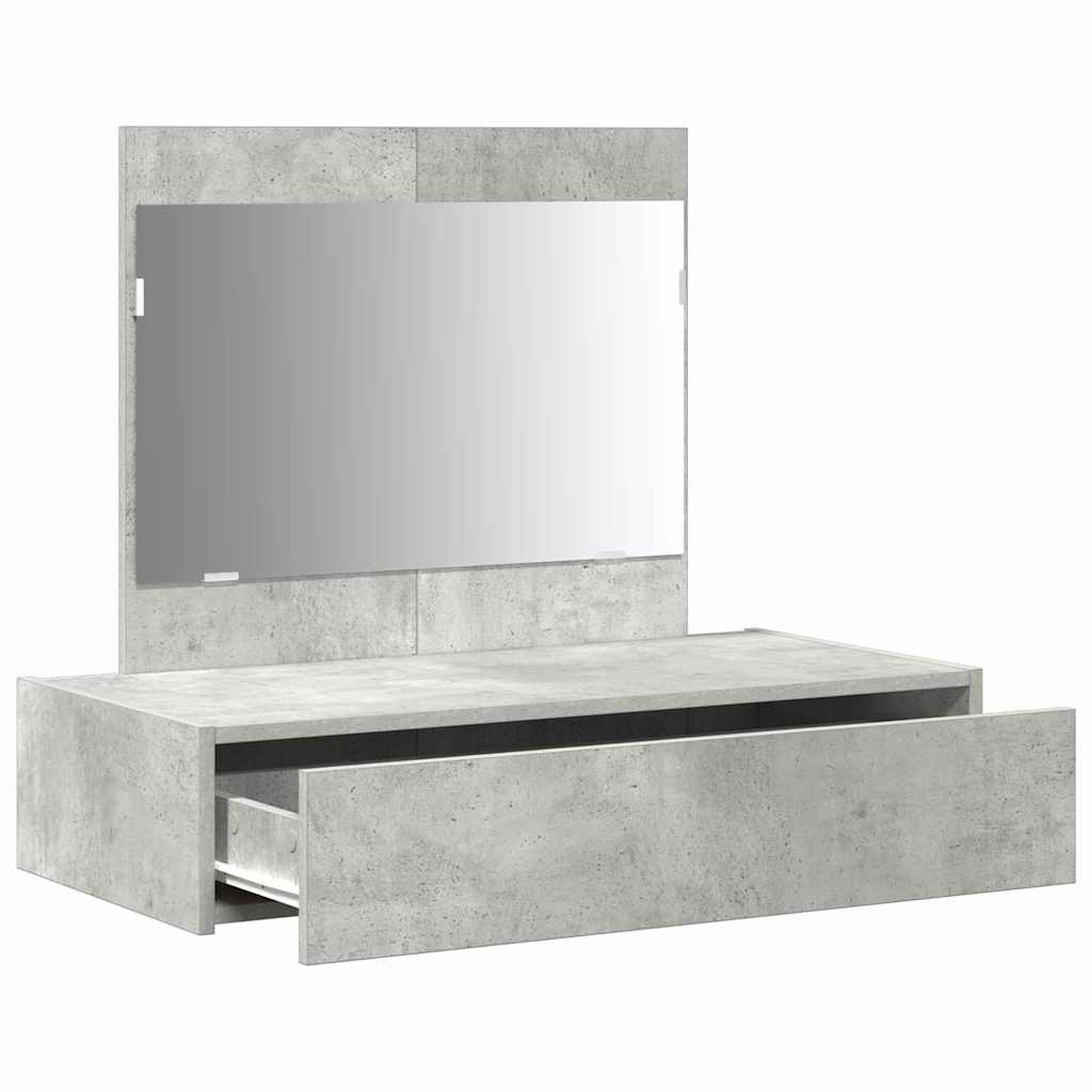 vidaXL Dressing Table Grey 83 x 40 x 70 cm Engineered Wood 5
