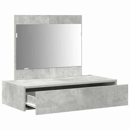 vidaXL Dressing Table Grey 83 x 40 x 70 cm Engineered Wood 5