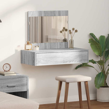 vidaXL Dressing Table Grey 83 x 40 x 70 cm Engineered Wood 1