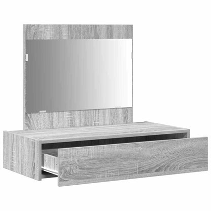vidaXL Dressing Table Grey 83 x 40 x 70 cm Engineered Wood 5