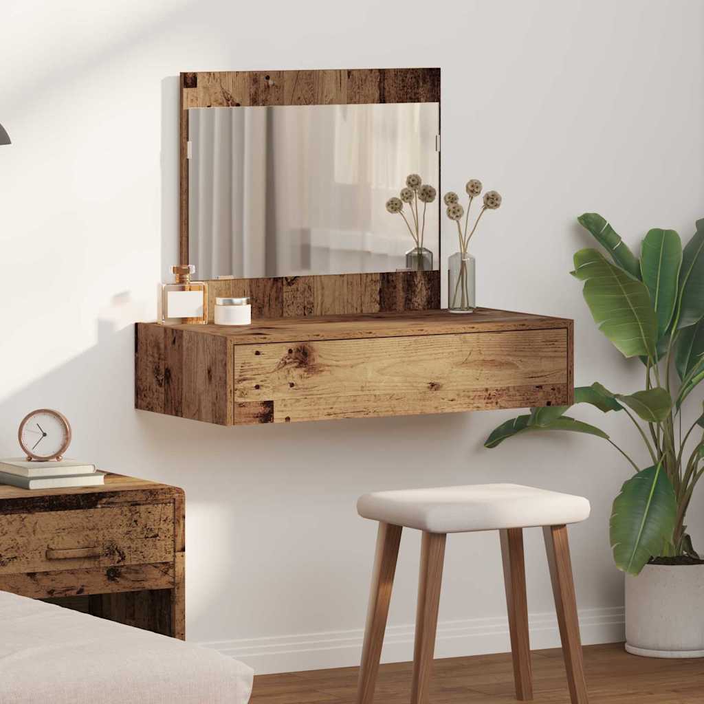 vidaXL Dressing Table Brown 83 x 40 x 70 cm Engineered Wood 1