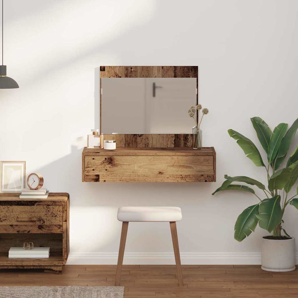 vidaXL Dressing Table Brown 83 x 40 x 70 cm Engineered Wood 4