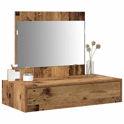 vidaXL Dressing Table Brown 83 x 40 x 70 cm Engineered Wood 3