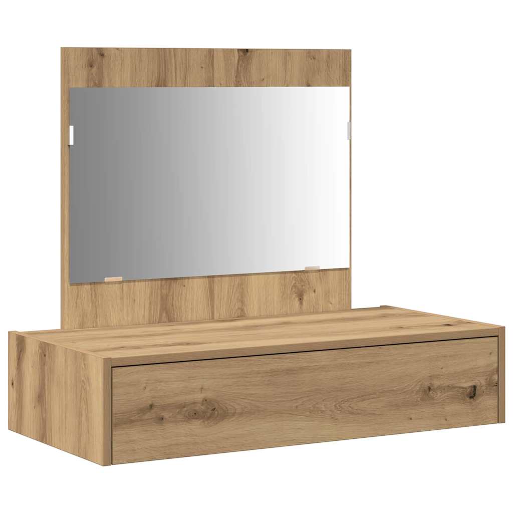 vidaXL Dressing Table Brown 83 x 40 x 70 cm Engineered Wood 2