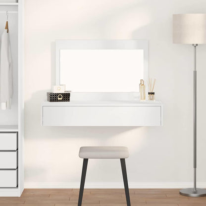 vidaXL Dressing Table Brown Engineered Wood without LED 100 x 40 x 70 cm