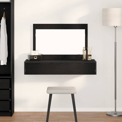 vidaXL Dressing Table Brown Engineered Wood without LED 100 x 40 x 70 cm