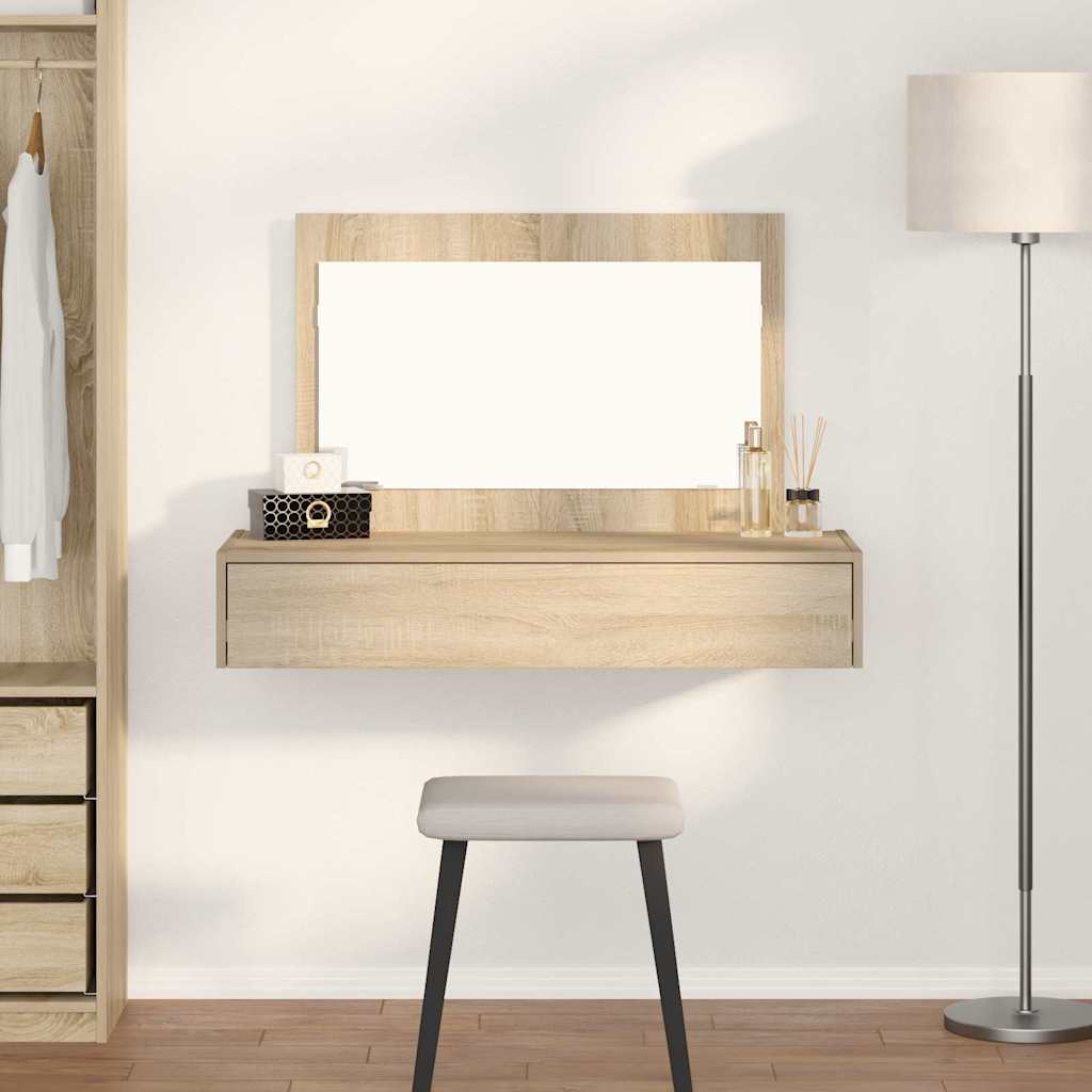 vidaXL Dressing Table Brown 100 x 40 x 70 cm Engineered Wood 1