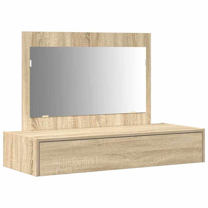 vidaXL Dressing Table Brown 100 x 40 x 70 cm Engineered Wood 2