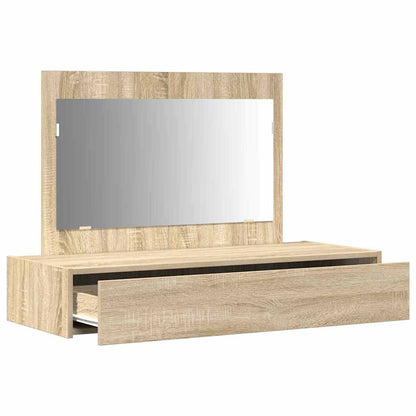 vidaXL Dressing Table Brown 100 x 40 x 70 cm Engineered Wood 5