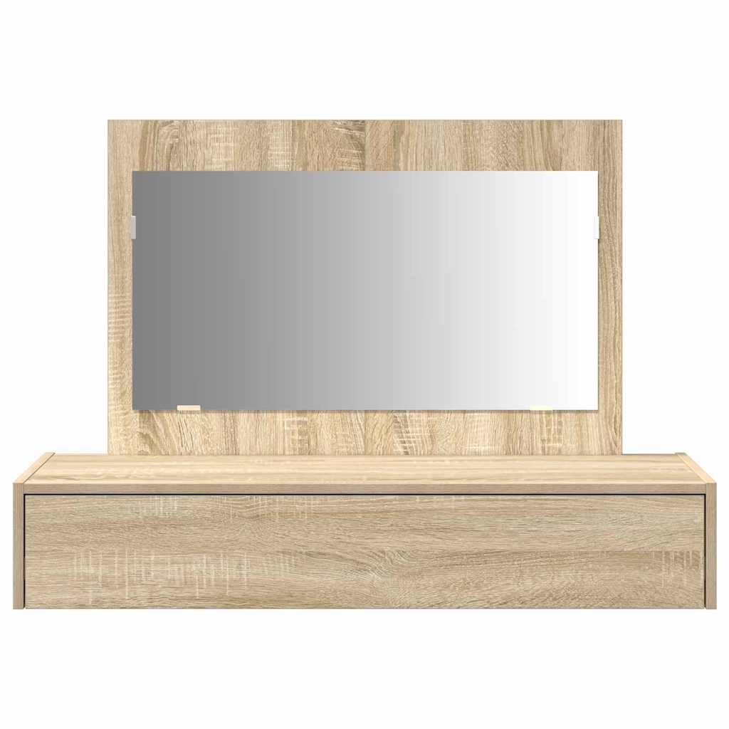 vidaXL Dressing Table Brown 100 x 40 x 70 cm Engineered Wood 6