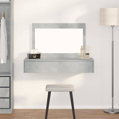 vidaXL Dressing Table Grey 100 x 40 x 70 cm Engineered Wood 1